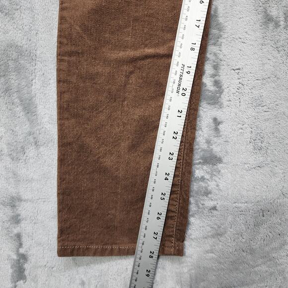 Gap Denim Jeans Womens 2/26R Cozy Brown Stretch Corduroy High Rise Vintage Slim - Picture 10 of 12